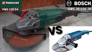 Parkside PWS 230 D4 large angle grinder vs BOSCH GWS 20-230JH