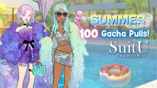 100 Gacha Pulls 🎀 Summer Party Event🌸SuitU Fashion Game