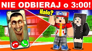 NIGDY NIE ODBIERAJ TELEFONU OD SKIBIDI TOILET, JOHN PORK O 3 W NOCY w Minecraft! (straszne)