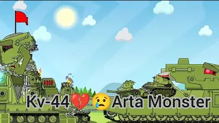 Kv-44 and Arta Monster friendship ended? ❤❤❤😭😭😭 (Homeanimations) Edit