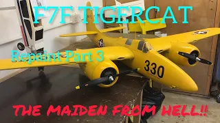 RC Scale Warbird/ F7F Tigercat Part 3 ‘Pineapple Express’ scary maiden