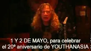 DAVE MUSTAINE--SALUDO A SUS FANS /MEGADETH ARGENTINA 2014