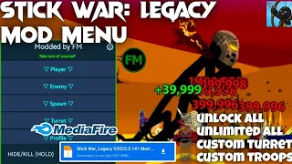 Stick War: Legacy MOD MENU apk V2023.5.141 - Unlimited Gold, Gems, Turret Fire, Spawner - Free Mods