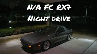 N/A FC RX7 Night drive. No music pure rotary!