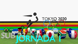 Futbol - Juegos Olimpicos 2020 - JORNADA 1 - Countryballs 3D