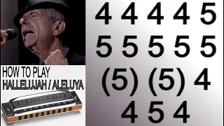 THIS IS EMOTIONAL AND EASY, HALLELUJAH HARMONICA ( C DIATONIC ) ARMÓNICA C, BLUES HARP GAITA DE BOCA