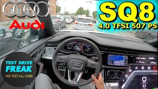 2024 Audi SQ8 TFSI 507 PS CITY POV DRIVE with Fuel Consumption