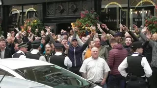 Millwall vs Leeds Utd - Leeds Fans London Bridge 2017.