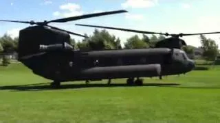 Chinook Helicopter Takes Off