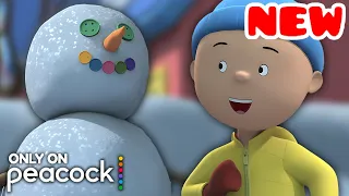 Building Snow Buddies | Caillou Cartoon | NEW on Peacock