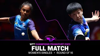 FULL MATCH | Prithika PAVADE vs SUN Yingsha | WS R16 | #WTTFrankfurt 2023