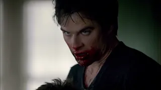 Damon Feeds On A Vampire, Enzo Is Not Leaving Him - The Vampire Diaries 5x14 Scene