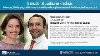 Transitional Justice in Practice: Advances, Challenges, and Lessons Learned from the Implementation