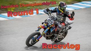 Swedish Supermoto Championship'22 Round 1| RACEVLOG | Kev95