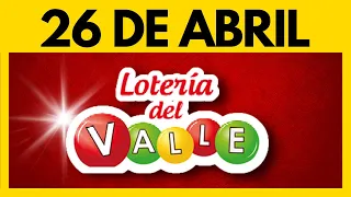 Resultado LOTERIA del VALLE MIERCOLES 26 de ABRIL de 2023 💰🚨