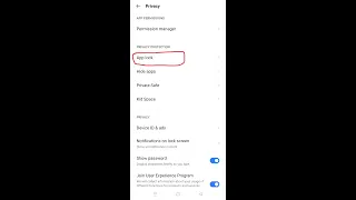 #how to set lock in your apps without download any app #short settings # app lock setting #app lock