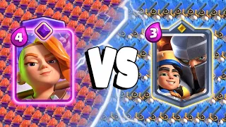 EVOLVED VALKYRIE VS LITTLE PRINCE - Clash Royale Challenge