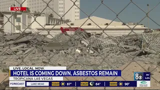 Tropicana Las Vegas begins deconstruction, asbestos remains on the inside