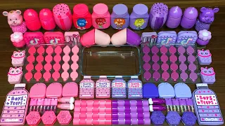 PINK vs PURPLE !!! Mixing random into STOREBOUGHT !!!Satisfying  slime Video!!! #184