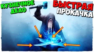 Скайрим - как быстро прокачать кузнечное дело в Skyrim?