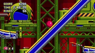 Sonic Mania Chemical Plant Act 2 as Knuckles