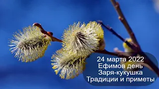 24 марта 2022 Святой Ефимий. Ефимов день. Приметы.