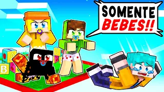 PRESOS em uma CHUNK COMO BEBÊ no Minecraft!