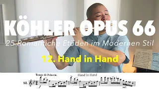 Hand in Hand (Brüderlichkeit; Fraternité) | Ernesto Köhler Flute Etude Op. 66 #12