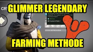 Destiny: Glimmer Methode zum Farmen von Legendarys / Legendäre Waffen / Rüstungen Cryptarch deutsch