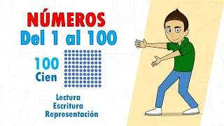 Números del 1 al 100, Escritura, lectura y representacion Super facil - Para principiantes