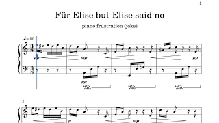 Piano frustration - Für Elise but Elise said no