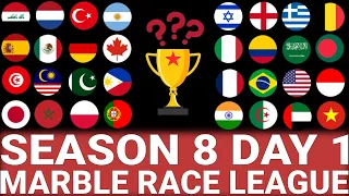 Marble Race League Season 8 DAY 1 Marble Race in Algodoo