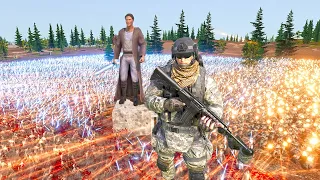 15,000,00 million zombies attack 2 armies !!   Ultimate Epic Battle Simulator 2 - UEBS 2 | 4K