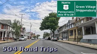 ⁴ᴷ Road Trip #983 - US-11 N - Pennsylvania Mile 19-28 - Green Village/Shippensburg