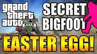 GTA 5 - Bigfoot/Sasquatch EASTER EGG! - How To Find Bigfoot in Grand Theft Auto 5!