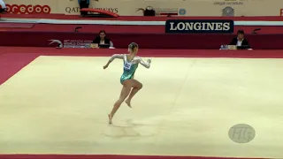 CHUIKINA Yekaterina (KAZ) - 2018 Artistic Worlds, Doha (QAT) - Qualifications Floor Exercise