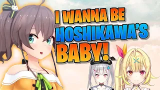 Matsuri: "Being birthed by Hoshikawa would be the best!"  [Eng sub/Hololive]