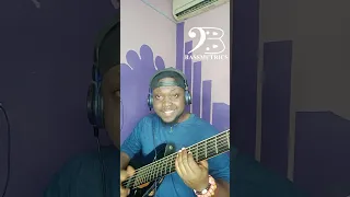 Bassguitarist slaps the bass on an afro beat(Sability by Ayra starr)