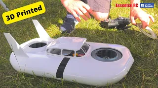 3D printed RETRO CC-2 002 RC skirtless Hovercraft | Thomas K YouTube channel | Wings & Wheels 2022