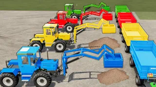 Lord Of Loaders! Mercedes Tractor vs Multi - Grabber Loaders! FS22