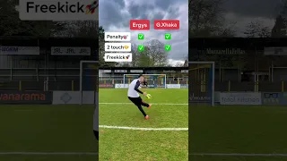 Shooting challenge vs Granit Xhaka 🚀🎯 #football #viral #soccer