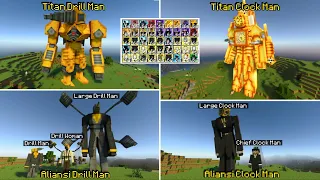 UPDATE BARU ADDON SKIBIDI TOILET TERKEREN DI MINECRAFT! Ada Aliansi Baru! (Clockman Dan Drill Man)