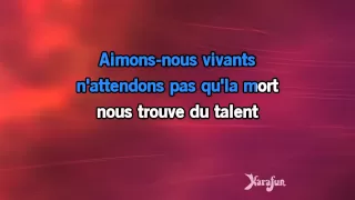 Karaoké Aimons-nous vivants - François Valéry *