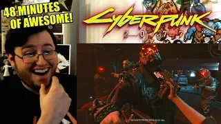 Gors "Cyberpunk 2077" Gameplay Reveal - 48 Minute Walkthrough REACTION (HELL YES!)