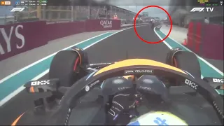 Lando Norris almost hits someone in pitlane - Miami Grand Prix 2023