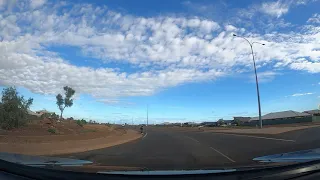 Richard does a drive from Karratha shopping center to Dampier in Western Australia