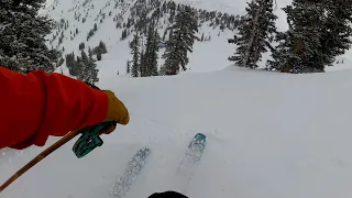 May Powder Day Lap at Snowbird