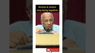 Women & sisters stop being legalistic (By: Ps.Zac Poonen)#Sermonclip #ZacPoonen #cfc #shorts #reels