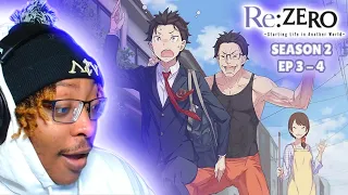 BEST ANIME PARENTS EVER !!!!  *First Time REACTING To Re:ZERO S2 Episode 3 - 4*