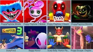 Poppy Playtime Chapter 3 Mobile Vs Steam Pc ,ScaryFive, Horror Poppy, Escape Poppy 2,Scary PoppyBaby